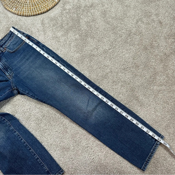 Acne Studios Row Str Vintage Jeans Stretch Mide-Rise Ankle Crop Straight 27/32 - Picture 13 of 13